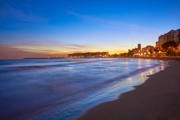 istock Alicante skyline at sunset from Postiguet 1146008991