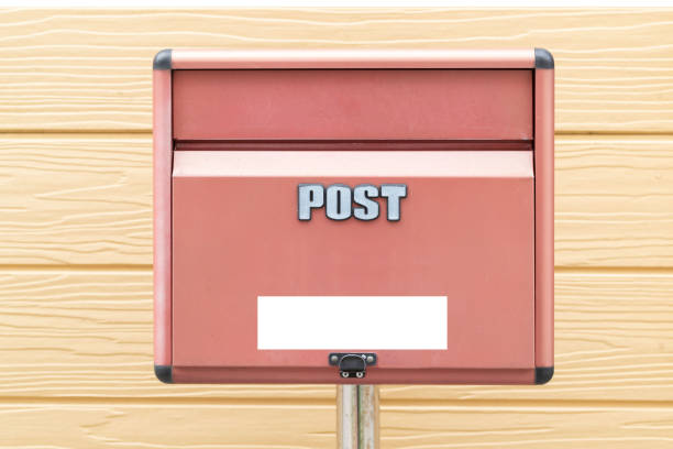 istock Red letter box In front of the house 1146013009