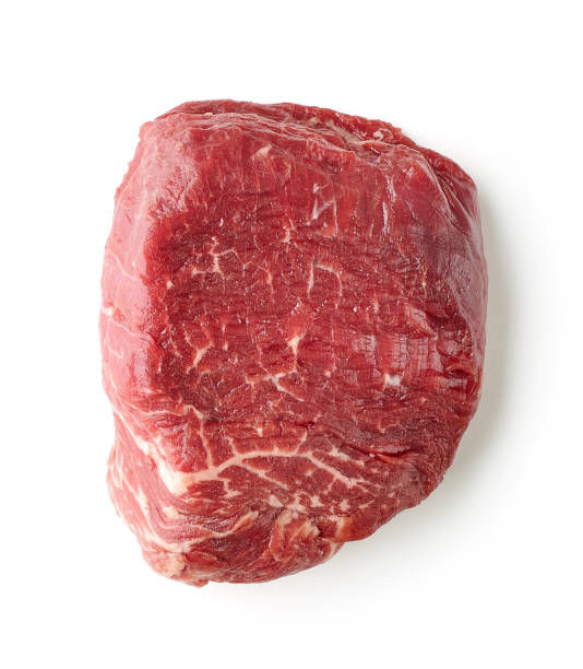 bife de filé de carne crua fresca - sirloin steak - fotografias e filmes do acervo