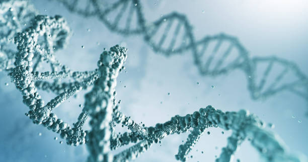 Highly Detailed DNA (Bright) Beautifully rendered depiction of the human DNA, perfectly usable for a wide range of topics related to healthcare and medicine. gene therapy stock pictures, royalty-free photos & images