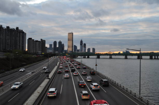 istock Late afternoon, cars on the way home from work. (Seoul, South Korea) 1146017104