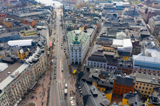 istock Stureplan, Stockholm city seen from above 1146020277