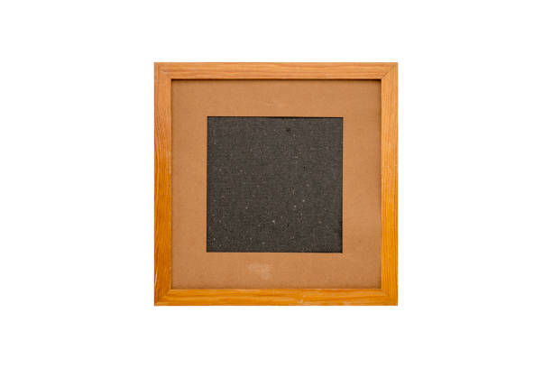 istock old wood picture frame with passepartout, isolated on white 1146026620