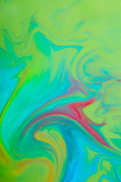 istock Abstract acrylic paint background. Green, yellow and blue 1146027109