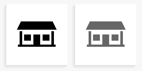 blanco y negro de la casa icono galería de imágenes vector gratis