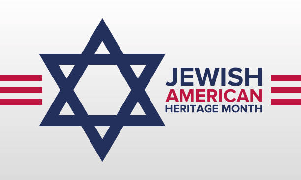 Jewish American Heritage Month. Celebrated in May. Annual recognition of Jewish American achievements in and contributions to the United States of America. Poster, card, banner and background. Vector illustration Jewish American Heritage Month. Celebrated in May. Annual recognition of Jewish American achievements in and contributions to the United States of America. Poster, card, banner and background. Vector illustration star of david logo stock illustrations