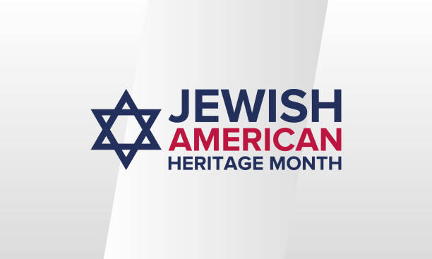 Jewish American Heritage Month. Celebrated in May. Annual recognition of Jewish American achievements in and contributions to the United States of America. Poster, card, banner and background. Vector illustration Jewish American Heritage Month. Celebrated in May. Annual recognition of Jewish American achievements in and contributions to the United States of America. Poster, card, banner and background. Vector illustration star of david logo stock illustrations