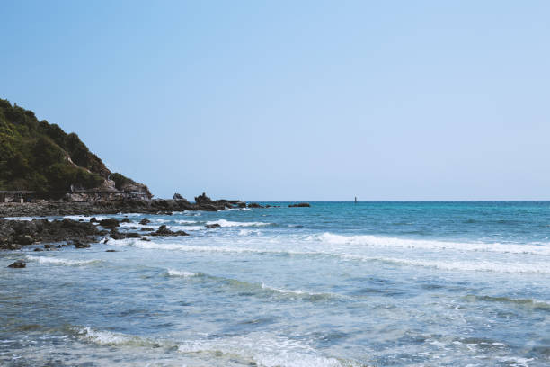 istock Seascape ocean and beautiful beach paradise 1146030387