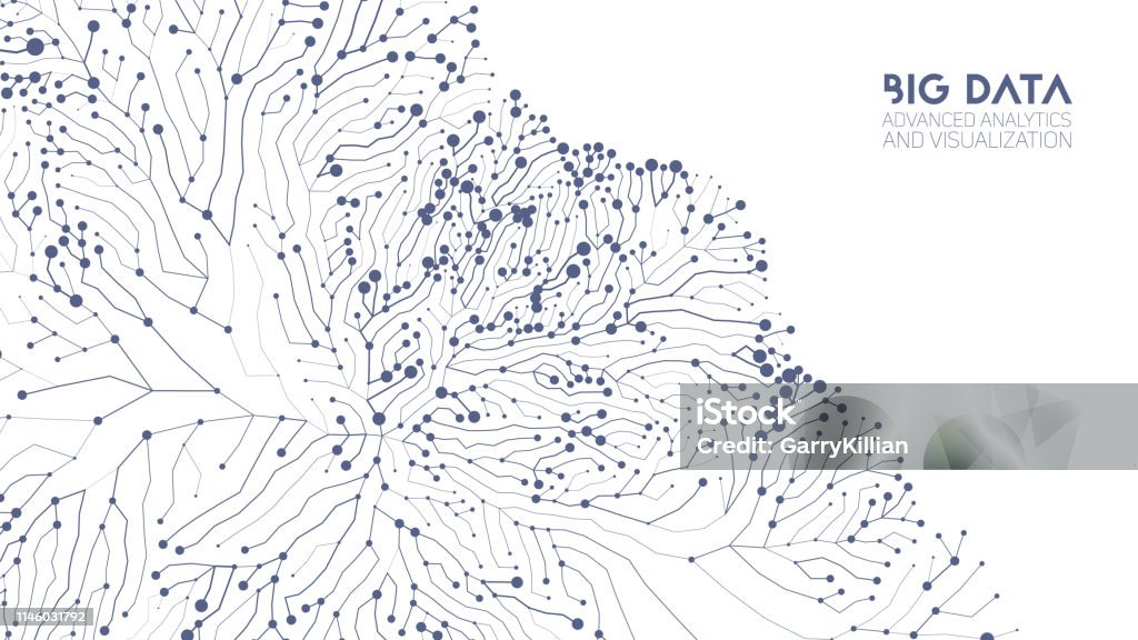 Complex Data Graphics Vector Abstract Colorful Graph Big Data Information Connection ...