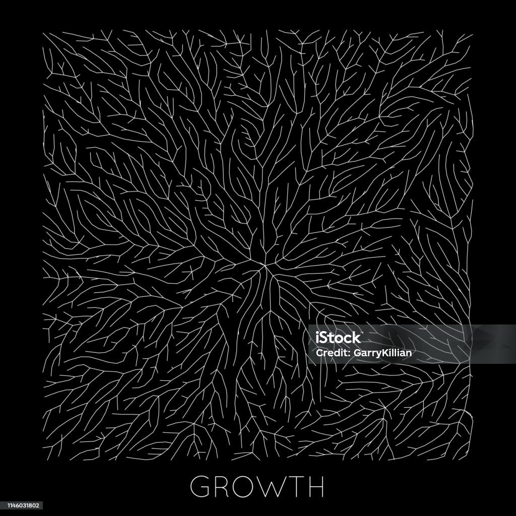 Vector generative branch growth pattern. Lichen like organic structure with veins. Monocrome square biological net of vessels. Vector generative branch growth pattern. Lichen like organic structure with veins. Monocrome square biological net of vessels Root stock vector Vector generative branch growth pattern. Lichen like organic structure with veins. Monocrome square biological net of vessels. Vector generative branch growth pattern. Lichen like organic structure with veins. Monocrome square biological net of vessels Root stock vector