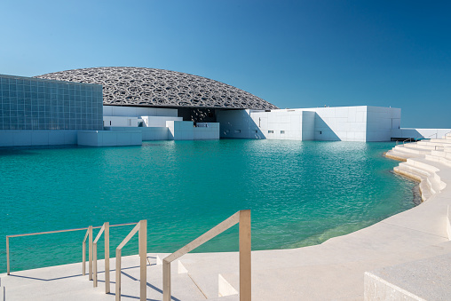 Louvre, Abu Dhabi, United Arab Emirates - the famous museum of the French architect Jean Nouvel