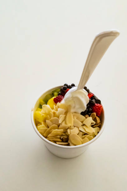 istock close up yoghurt with nuts,mixed fruits and chocolate drops 1146035199