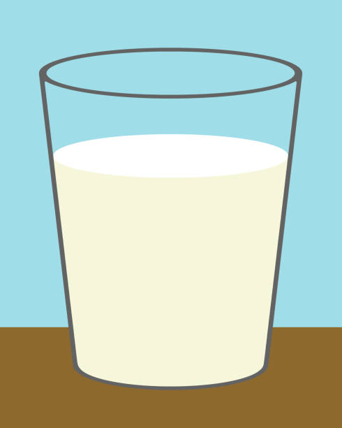 mleko - surowe mleko stock illustrations