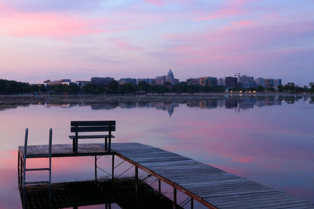 istock Beautiful after sunset cityscape. 1146041894
