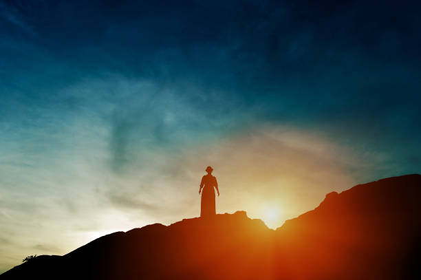 istock Silhouette of team leadership, teamwork and teamwork and delightful silhouette concepts 1146042177