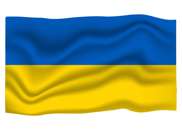 illustrazioni stock, clip art, cartoni animati e icone di tendenza di icona bandiera ucraina. bandiera nazionale. illustrazione di cartoon vector - inghilterra ucraina