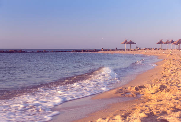 istock the sea coast at sunrise 1146047102