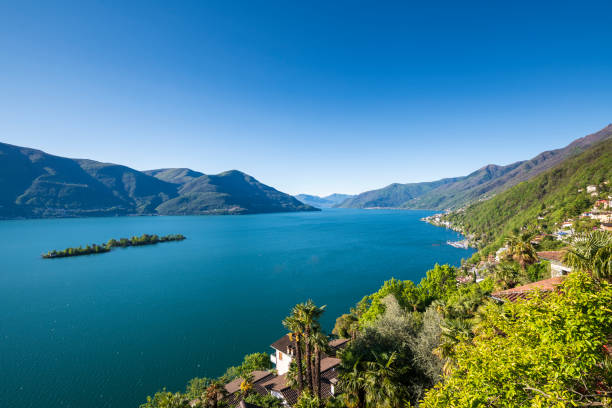 istock Overview above the lake Lago Maggiore 1146052112