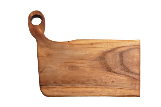 istock Wooden cutting board isolated on white 1146052223