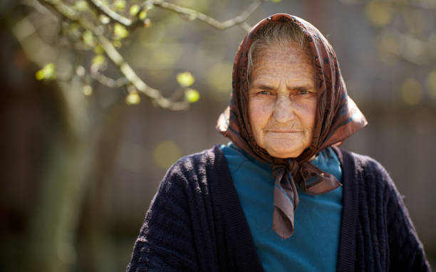 istock Closeup of an old farmer lady 1146053249