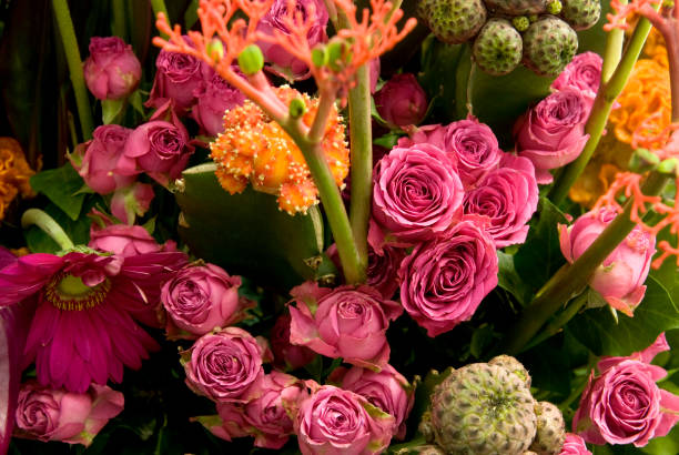 istock Bouquet of exotic flowers 1146056299
