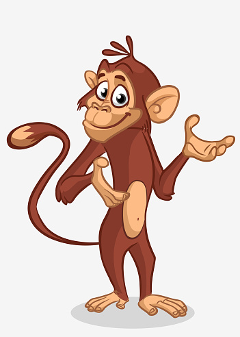 Pretty Monkey Cartoon Vector Illustration Of Chimpanzee Monkey Stock Illustration - Download Image Now - iStock Pretty Monkey Cartoon Vector Illustration Of Chimpanzee Monkey Stock Illustration - Download Image Now - iStock