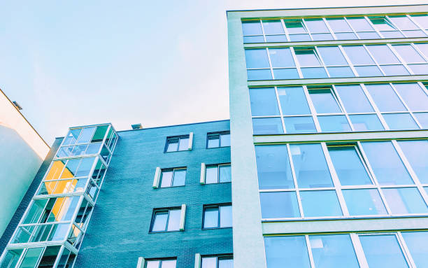 istock Facade of new apartment building 1146062186
