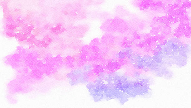 Pink and Blue abstract art painted background