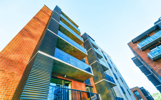 istock Facade of modern luxury apartment building exterior 1146065647