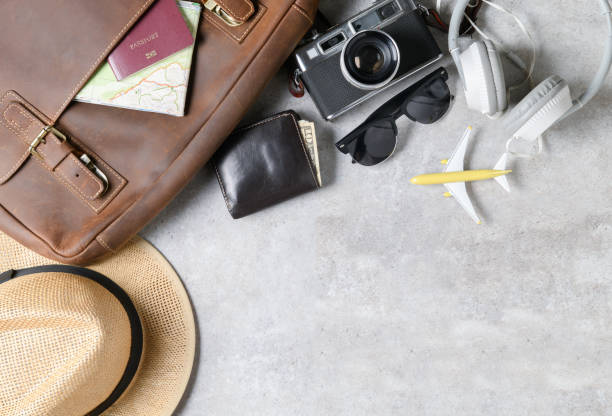 istock Accessories for travel plan, trip vacation, 1146065660