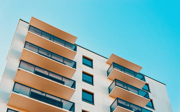 istock Apartment residential home facade and empty place for copy space 1146066848