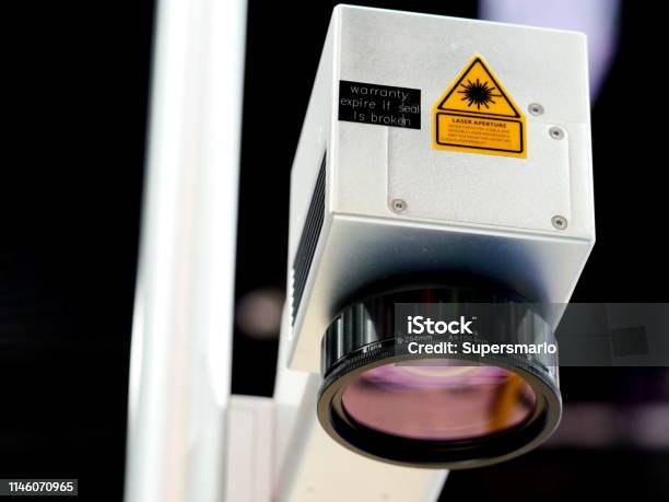 Laser Lens Stock Photo - Download Image Now - Laser, Engraving, Camera - Photographic Equipment