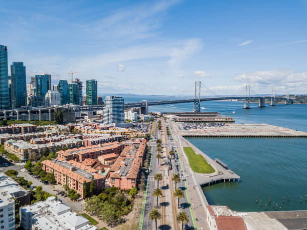 istock Aerial View of Bay Bridge from Embarcadero 1146074825