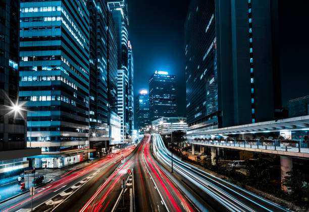 istock Hong Kong central district at night 1146077097