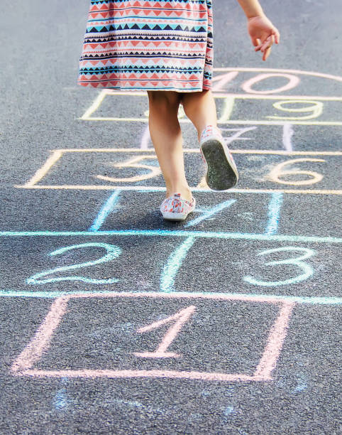 istock street children's games in classics. Selective focus. 1146077165