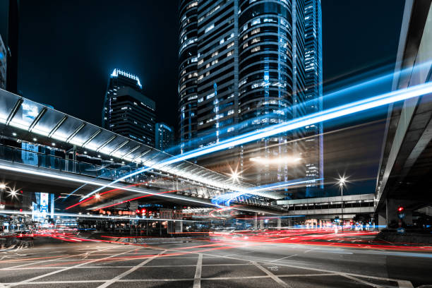 istock Hong Kong central district at night 1146077598