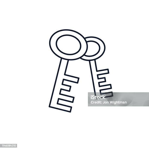 Rpg Tabletop Video Game Icon Keys Stock Illustration - Download Image Now - Adventure, Art, Brand Name Video Game