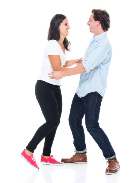 istock Attractive couple are tickling each other 1146085743