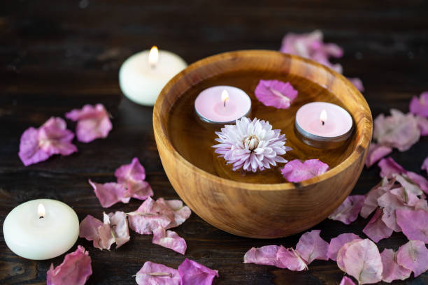 istock Items for aromatherapy, massage. Relax and spa theme 1146086090