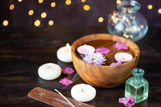 istock Items for aromatherapy, massage. Relax and spa theme 1146086091