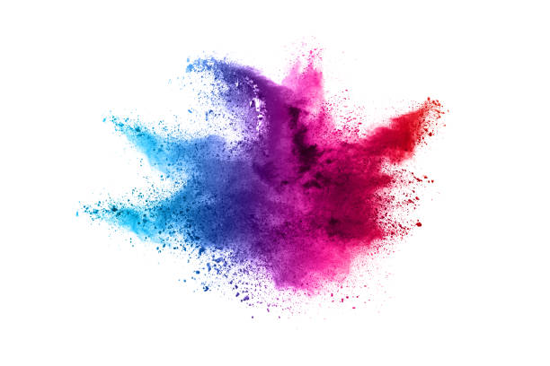 istock abstract powder splatted background. Colorful powder explosion on white background. Colored cloud. Colorful dust explode. Paint Holi. 1146088817