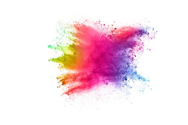 istock abstract powder splatted background. Colorful powder explosion on white background. Colored cloud. Colorful dust explode. Paint Holi. 1146088840