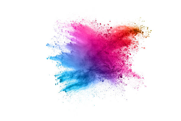 istock abstract powder splatted background. Colorful powder explosion on white background. Colored cloud. Colorful dust explode. Paint Holi. 1146088867