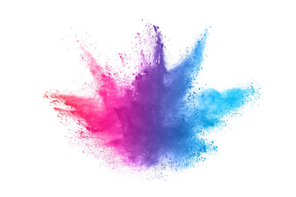 istock abstract powder splatted background. Colorful powder explosion on white background. Colored cloud. Colorful dust explode. Paint Holi. 1146088873
