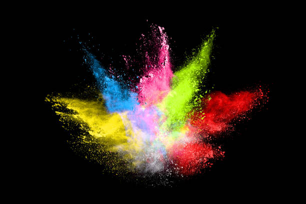 istock abstract colored dust explosion on a black background.abstract powder splatted background,Freeze motion of color powder exploding/throwing color powder, multicolored glitter texture. 1146088894