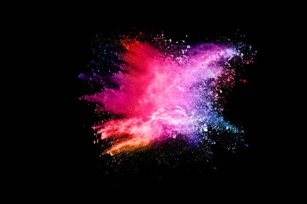 istock abstract colored dust explosion on a black background.abstract powder splatted background,Freeze motion of color powder exploding/throwing color powder, multicolored glitter texture. 1146088907