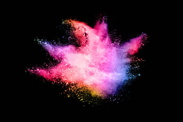 istock abstract colored dust explosion on a black background.abstract powder splatted background,Freeze motion of color powder exploding/throwing color powder, multicolored glitter texture. 1146088911