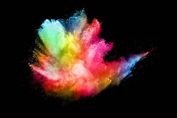 istock abstract colored dust explosion on a black background.abstract powder splatted background,Freeze motion of color powder exploding/throwing color powder, multicolored glitter texture. 1146088924