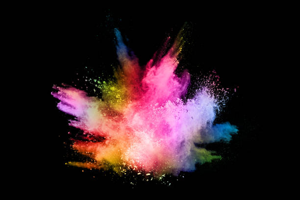 istock abstract colored dust explosion on a black background.abstract powder splatted background,Freeze motion of color powder exploding/throwing color powder, multicolored glitter texture. 1146088929