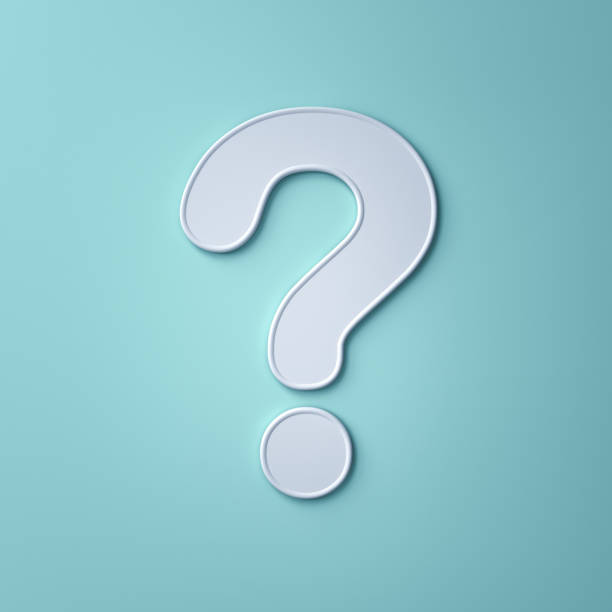 istock White question mark on light green blue pastel color abstract background with shadow 3D rendering 1146093090